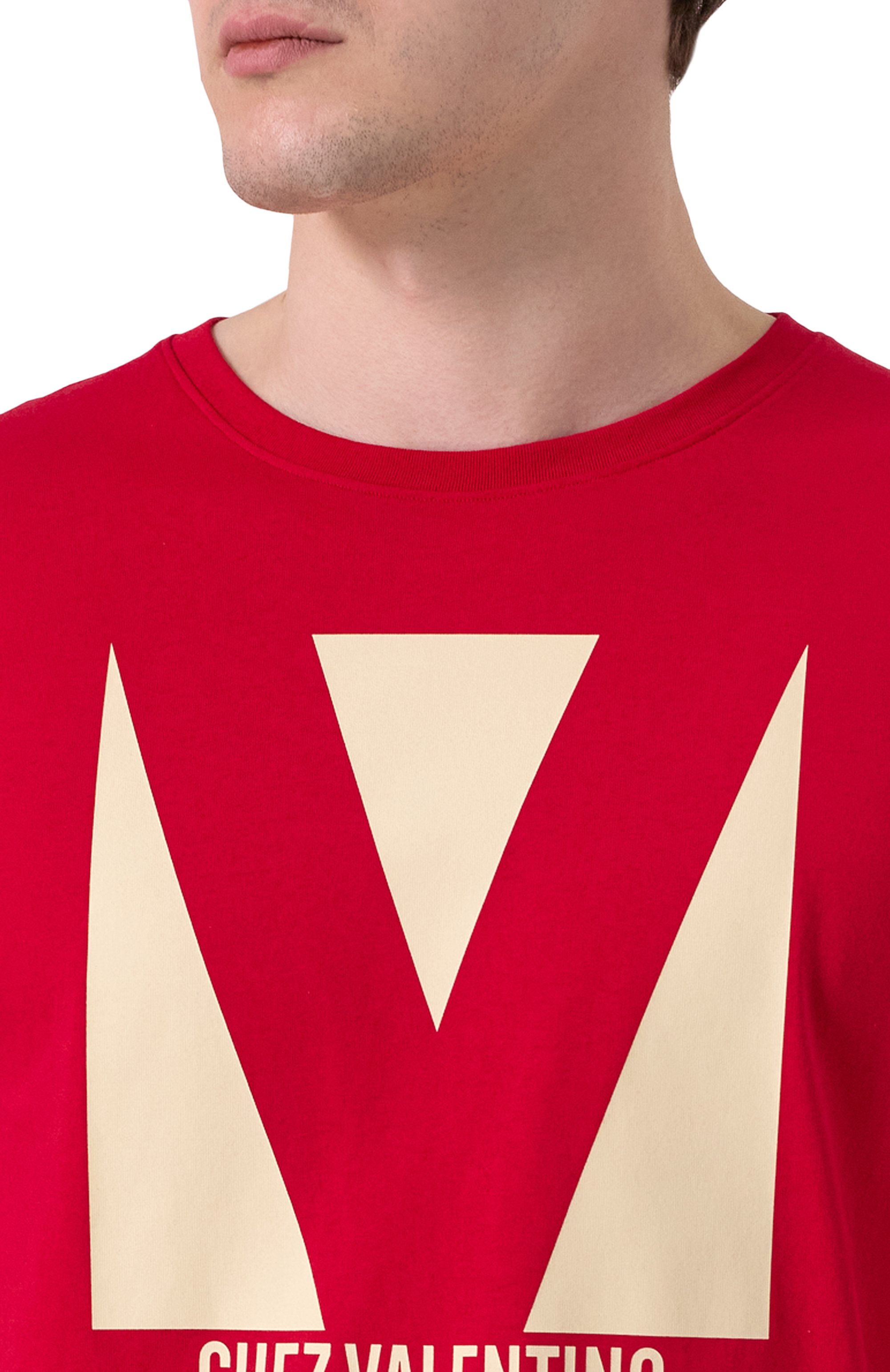 Хлопковая футболка VALENTINO, арт. 6V3MG16P/AQ9, фото 5