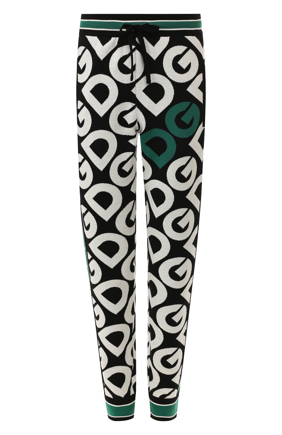 Шерстяные брюки DOLCE & GABBANA зеленого цвета по цене 99500 руб., арт. FX552T/JAVPX, фото 1 Шерстяные брюки DOLCE & GABBANA, арт. FX552T/JAVPX, фото 1