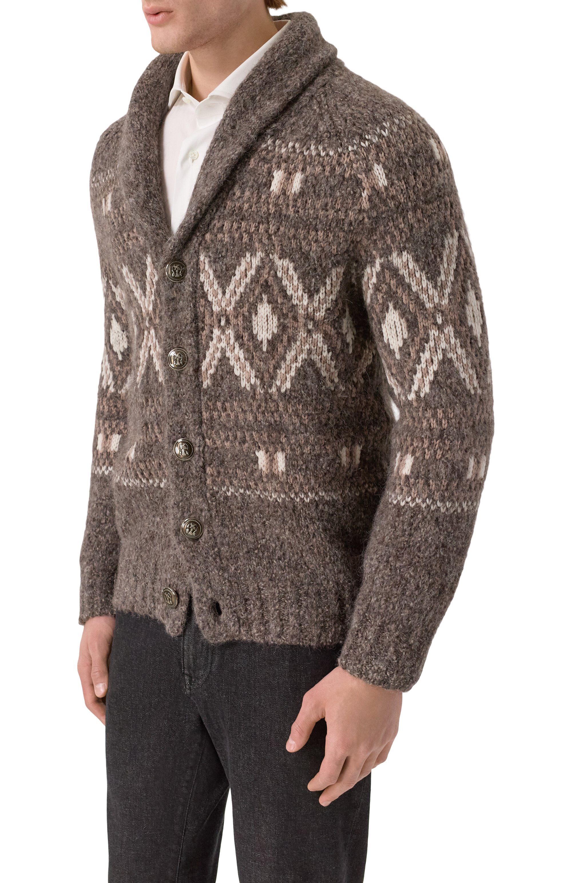 Шерстяной кардиган BRUNELLO CUCINELLI, арт. M2B301716, фото 3