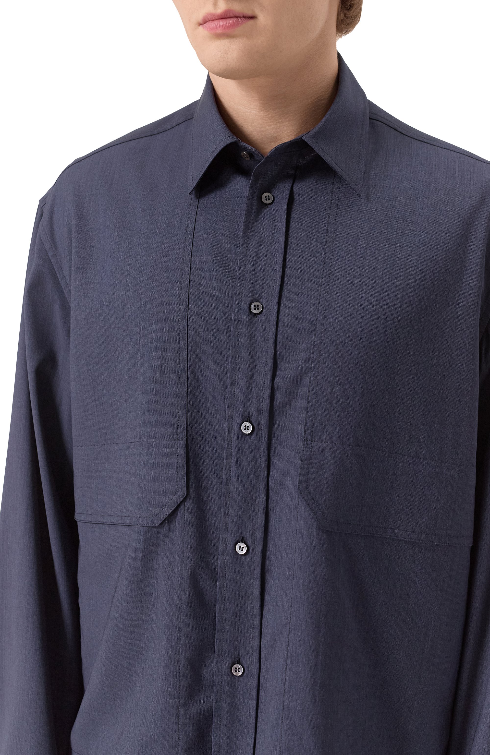 Шерстяная рубашка ZILLI, арт. SP0T01M028660014U, фото 5