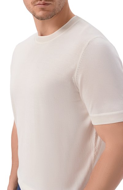 Шелковый джемпер BOSS CAMEL кремового цвета по цене 49950 руб., арт. 50560502, фото 5 Шелковый джемпер BOSS CAMEL, арт. 50560502, фото 5