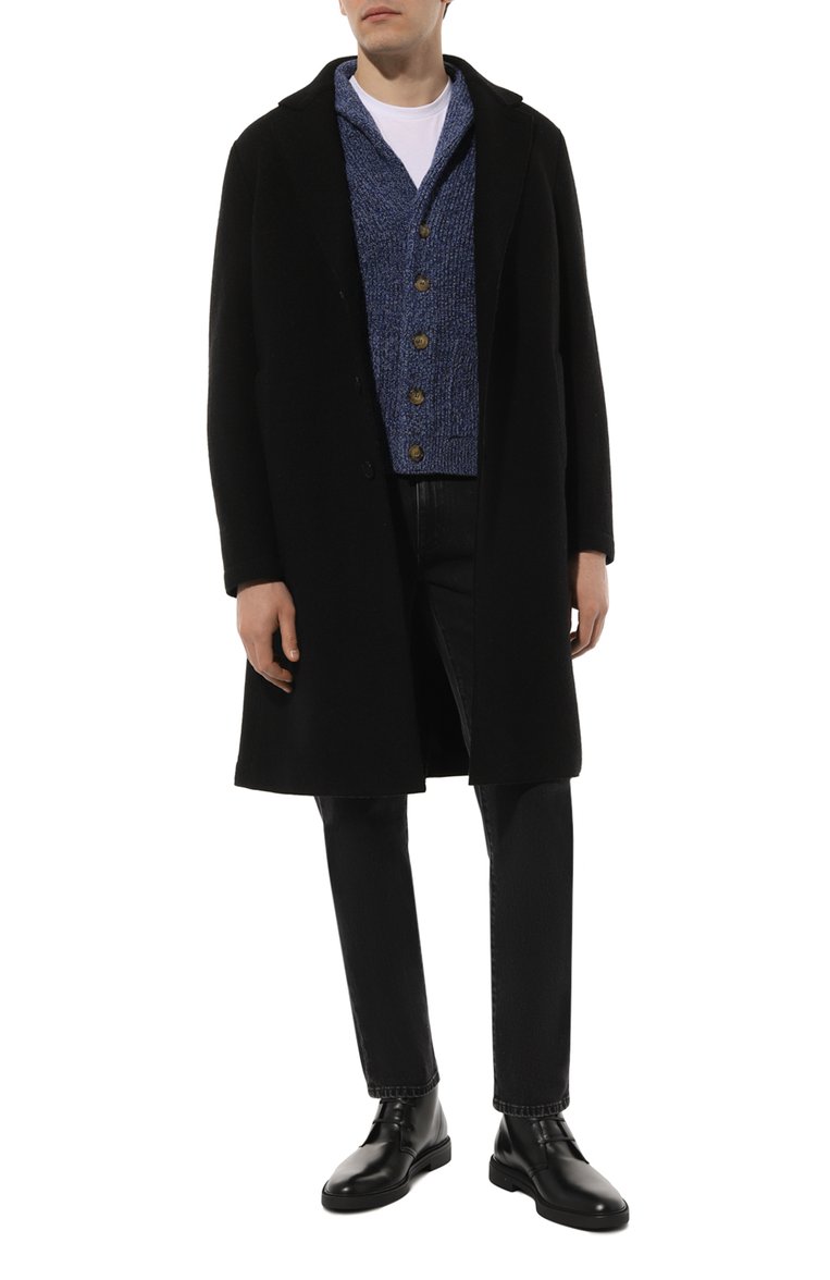 Мужские джинсы ZEGNA темно-серого �цвета, арт. UCIC6A6/CITY | Фото 2 (Длина (брюки, джинсы): Стандартные; Материал внешний: Хлопок, Деним; Кросс-КТ: Деним; Силуэт М (брюки): Прямые; Стили: Классический; Автоматизация ТО: Проставлено; Автоматизация состава: Проставлено; Детали: Без декора)
