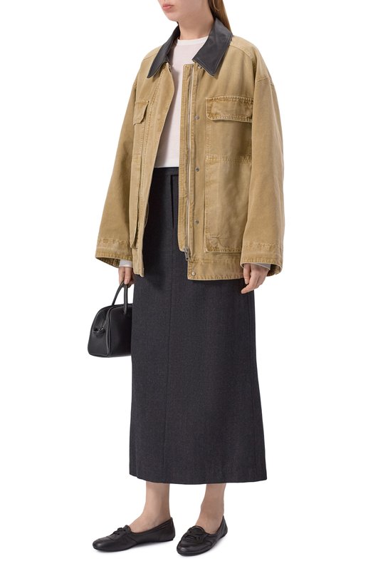 Кожаные балетки  Gianvito Rossi G25321.05G0M.NXFNER0 Чёрный  G25321.05G0M.NXFNER0 Фото 3