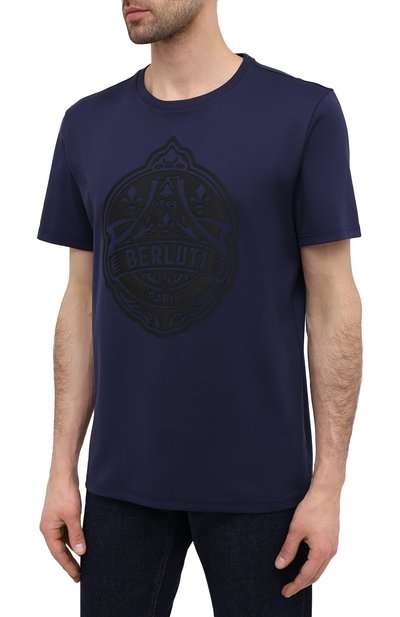 Хлопковая футболка BERLUTI, арт. R18JRS51-006, фото 3