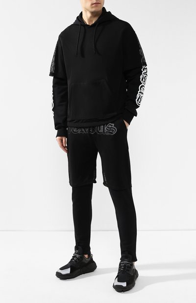 Текстильные кроссовки anatomia VERSUS VERSACE черного цвета по цене 33750 руб., арт. FSX064E/FNCVR, фото 2 Текстильные кроссовки anatomia VERSUS VERSACE, арт. FSX064E/FNCVR, фото 2