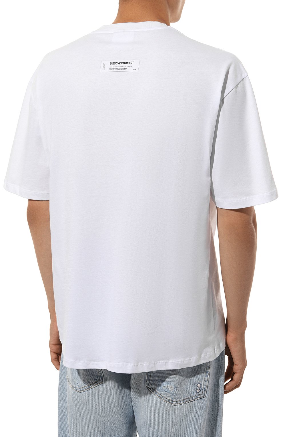 Хлопковая футболка DIEGO VENTURINO, арт. D3W4DVTS0ZHF, фото 4