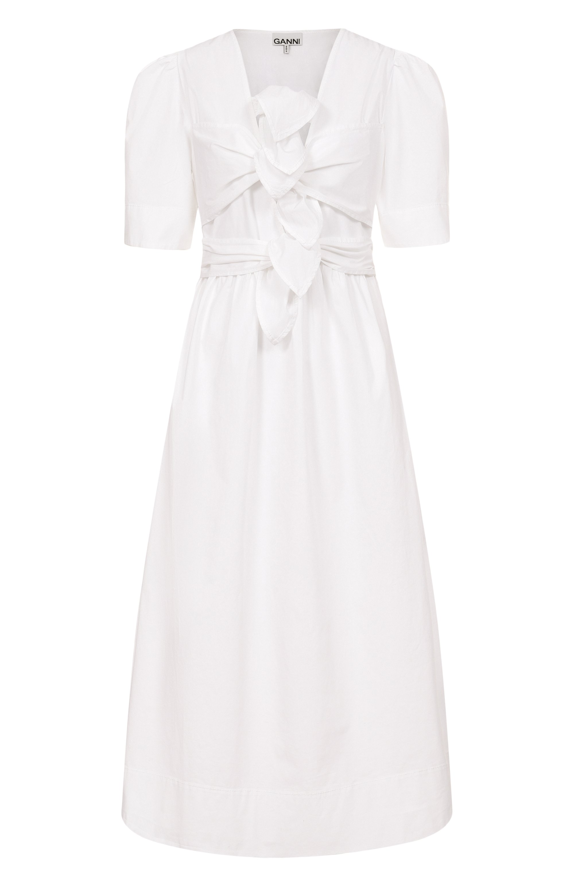 Хлопковое платье GANNI, арт. W0306/151, фото 1