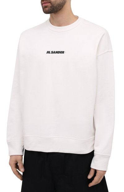 Хлопковый свитшот JIL SANDER, арт. JPUS707532-MS248608, фото 3