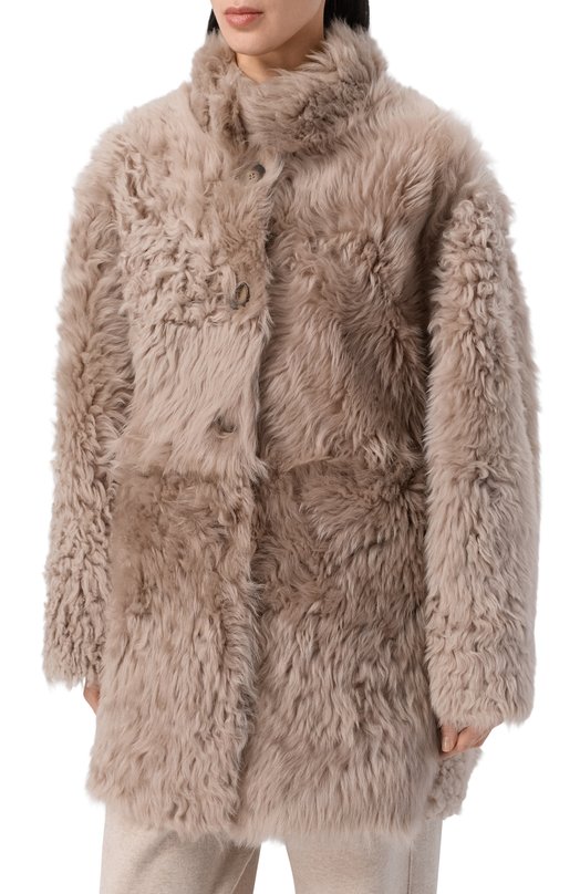 Двусторонняя дубленка из овчины Chaud Studio TIGRADO23 Бежевый  TIGRADO23 Фото 3