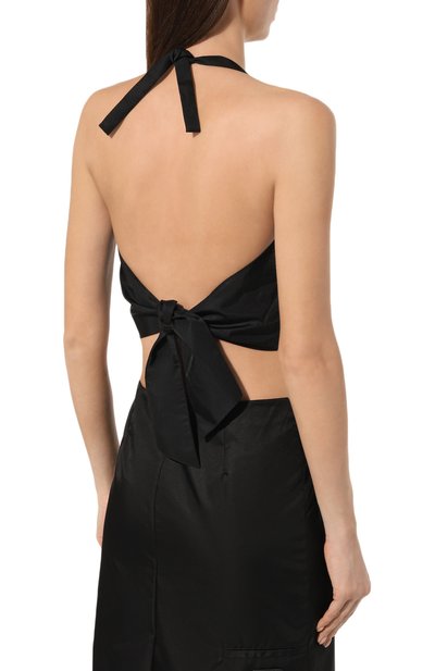 Топ PRADA черного цвета по цене 74000 руб., арт. 240709-1WQ8-F0002-221, фото 4 Топ PRADA, арт. 240709-1WQ8-F0002-221, фото 4