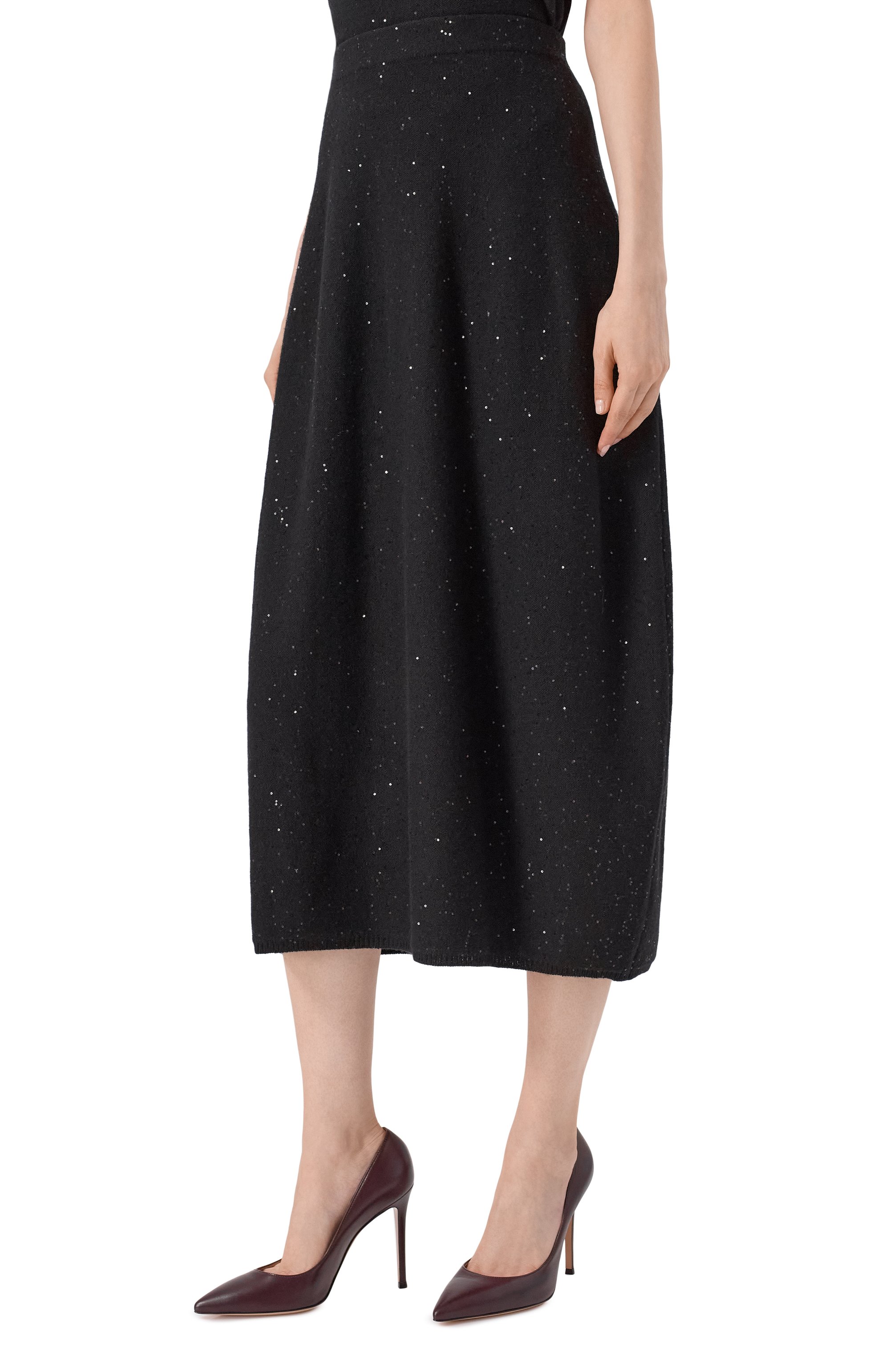 Юбка из шерсти и кашемира ANTONELLI FIRENZE черного цвета по цене 105000 руб., арт. 41621P/01725, фото 3 Юбка из шерсти и кашемира ANTONELLI FIRENZE, арт. 41621P/01725, фото 3