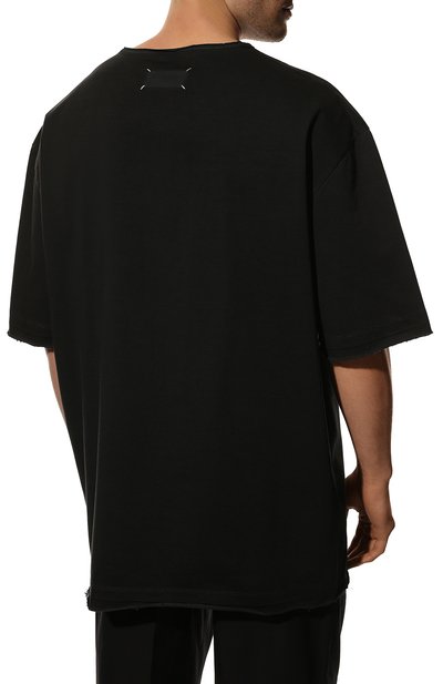 Хлопковая футболка MAISON MARGIELA темно-серого цвета по цене 43750 руб., арт. S50GC0668/S23883, фото 4 Хлопковая футболка MAISON MARGIELA, арт. S50GC0668/S23883, фото 4