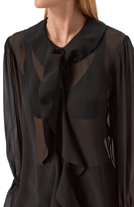 Шелковая блузка Nina Ricci 26PCT0021/SE1417 Чёрный  26PCT0021/SE1417 Фото 5