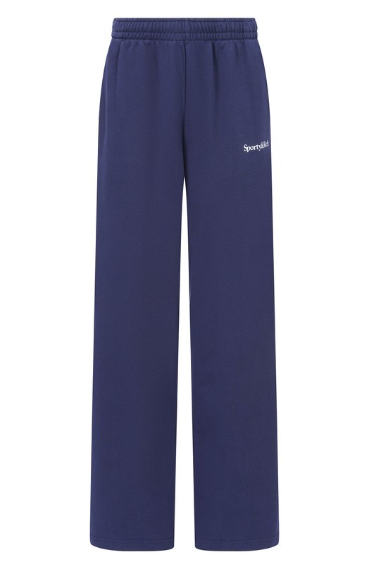 Хлопковые брюки Sporty and Rich PA05561300BL106 Синий PA05561300BL106