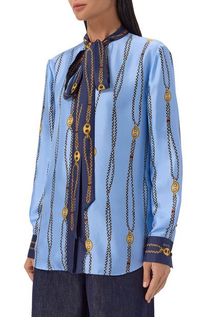 Шелковая блузка GUCCI, арт. 856109/ZAUK5, фото 3