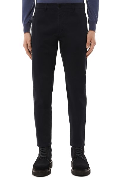 Хлопковые брюки BOGNER темно-синего цвета по цене 23700 руб., арт. 18026888, фото 3 Хлопковые брюки BOGNER, арт. 18026888, фото 3