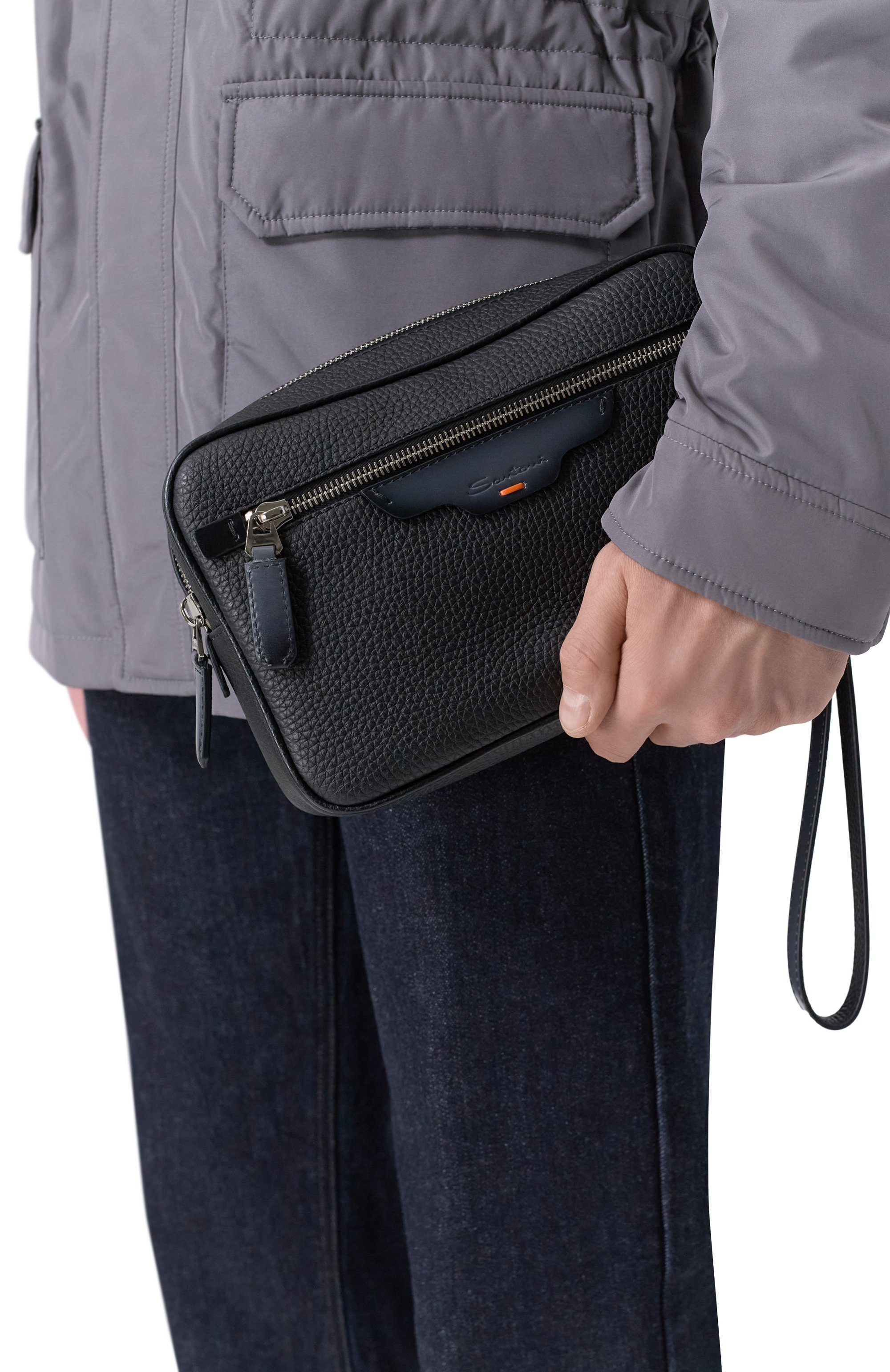 Борсетка SANTONI, арт. UFPGA2915F0-AITB, фото 2