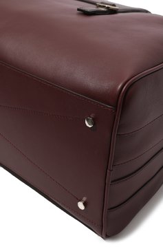 Мужская дорожная сумка SANTONI бордового цвета, арт. UIBBA2419EN-AST4N01 | Фото 3 (Материал сплава: Проставлено; Материал: Натуральная кожа; Ремень/цепочка: На ремешке; Драгоценные камни: Проставлено; Размер: large)