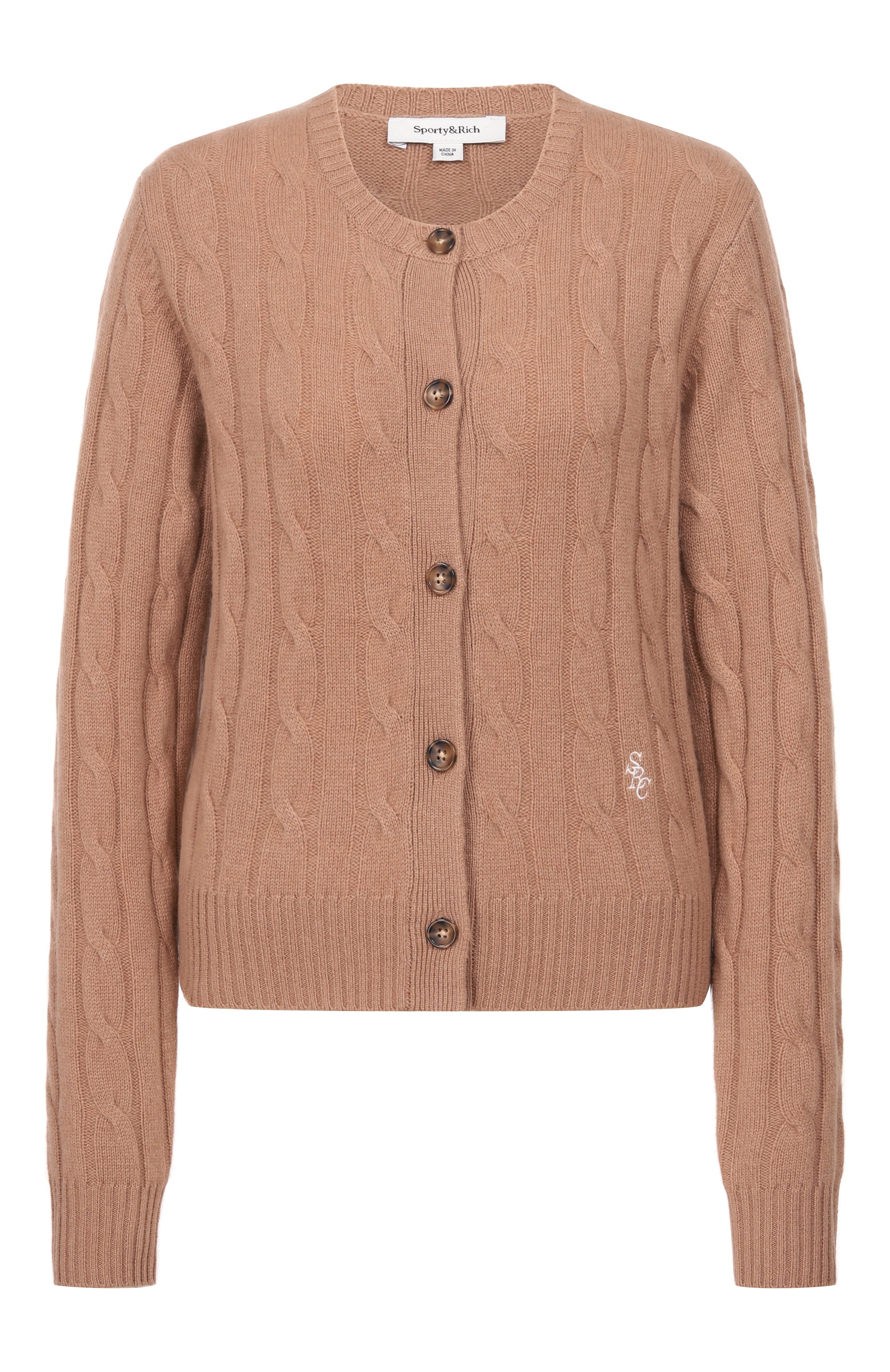 Кардиган из кашемира и шерсти SPORTY AND RICH, арт. CA00365302BE02, фото 1