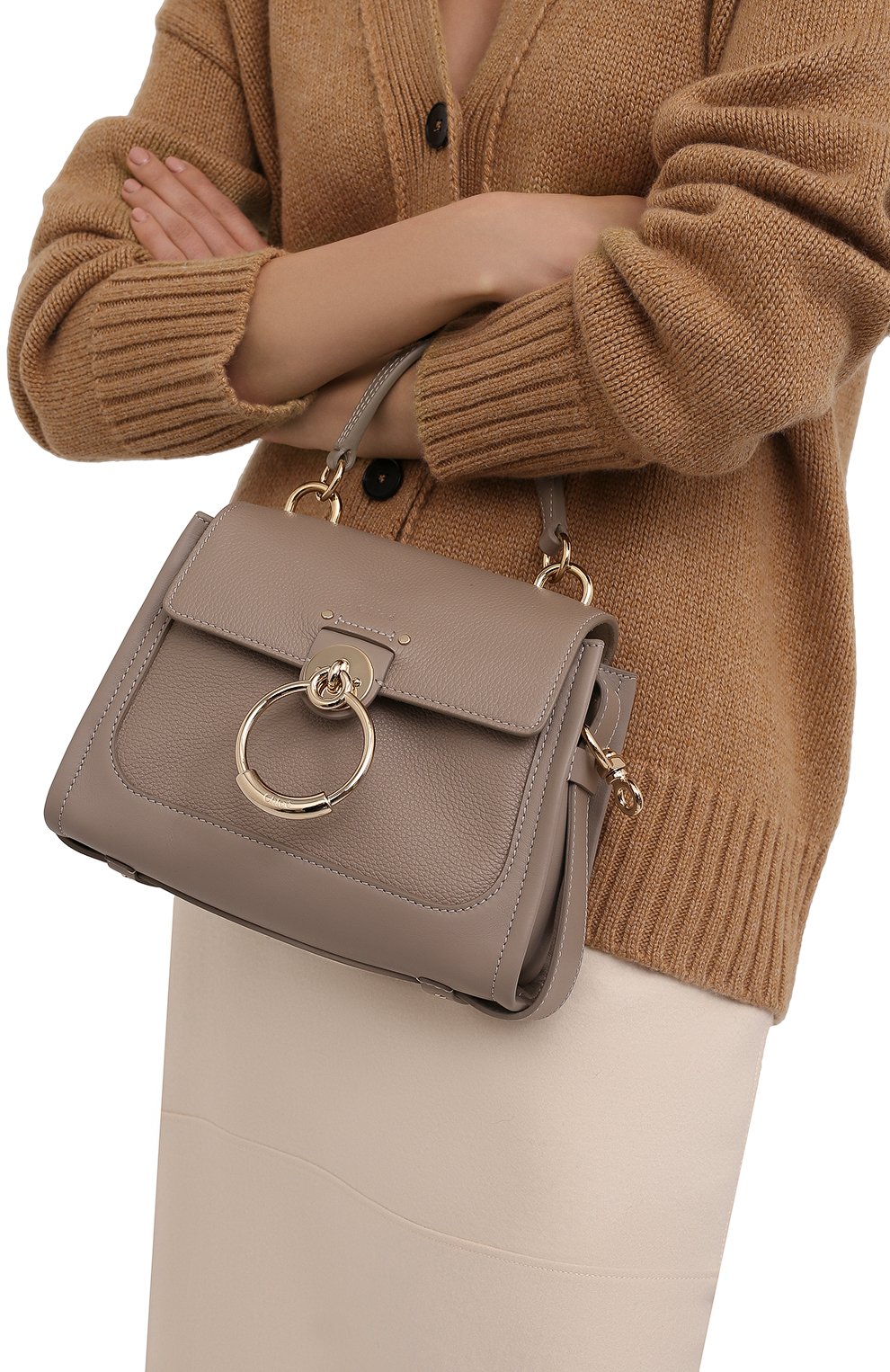 Сумка tess day mini CHLOÉ бежевого цвета по цене 196000 руб., арт. CHC21WS143F32, фото 2 Сумка tess day mini CHLOÉ, арт. CHC21WS143F32, фото 2