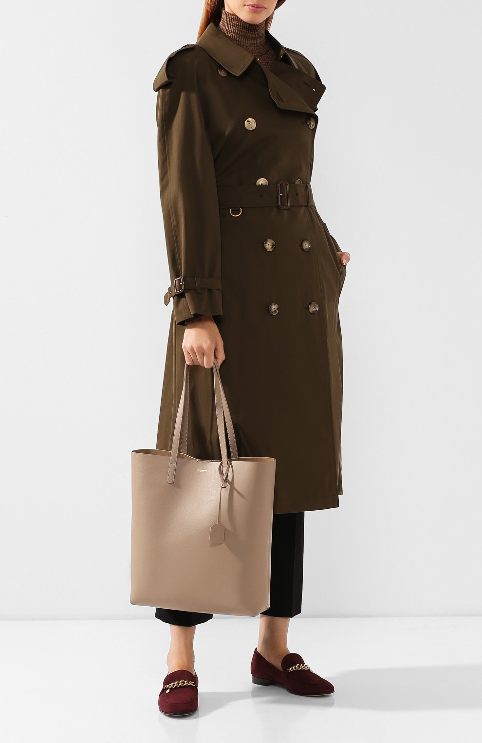 Сумка-тоут shopping medium  SAINT LAURENT, арт. 454203/CSV0J, фото 2