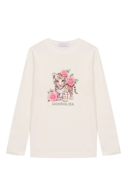 Хлопковый лонгслив MONNALISA, арт. 11F627