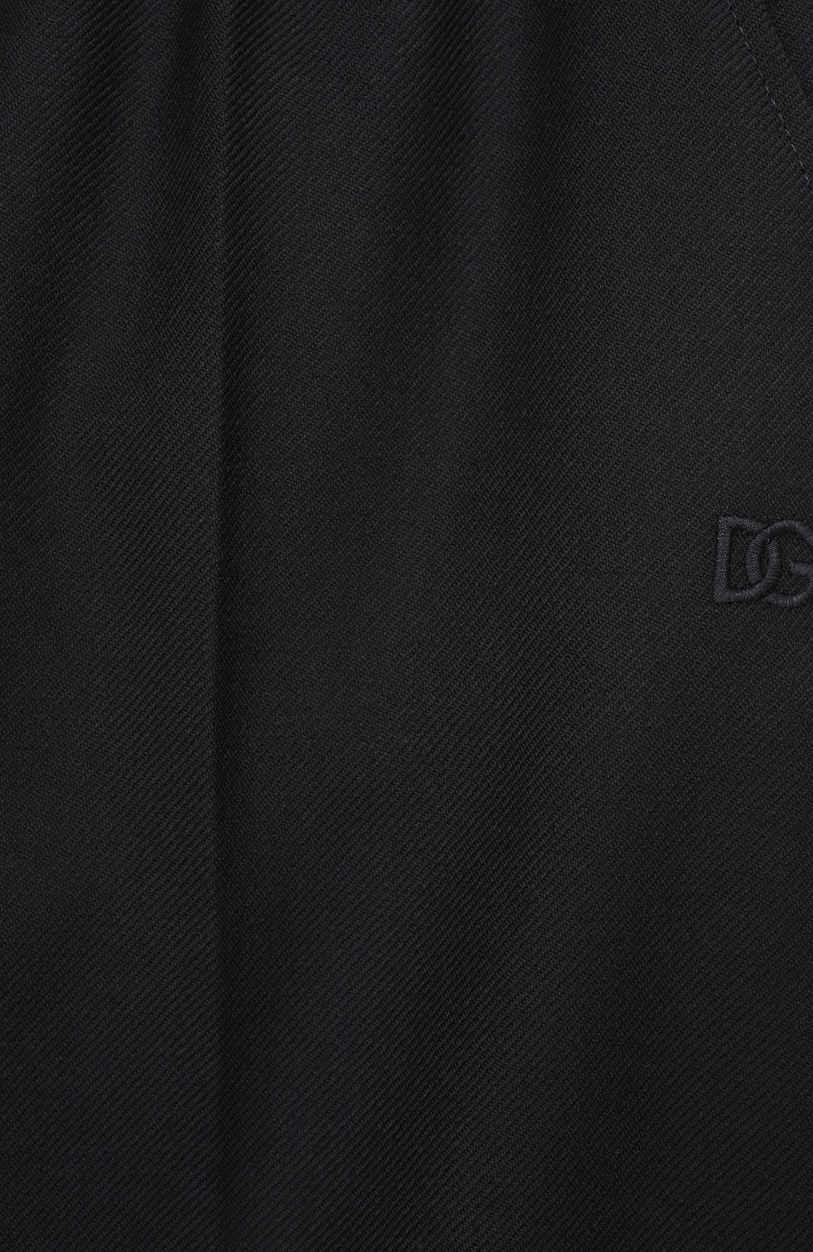 Шерстяные брюки DOLCE & GABBANA темно-синего цвета по цене 47800 руб., арт. L53P68/HU2BD, фото 3 Шерстяные брюки DOLCE & GABBANA, арт. L53P68/HU2BD, фото 3