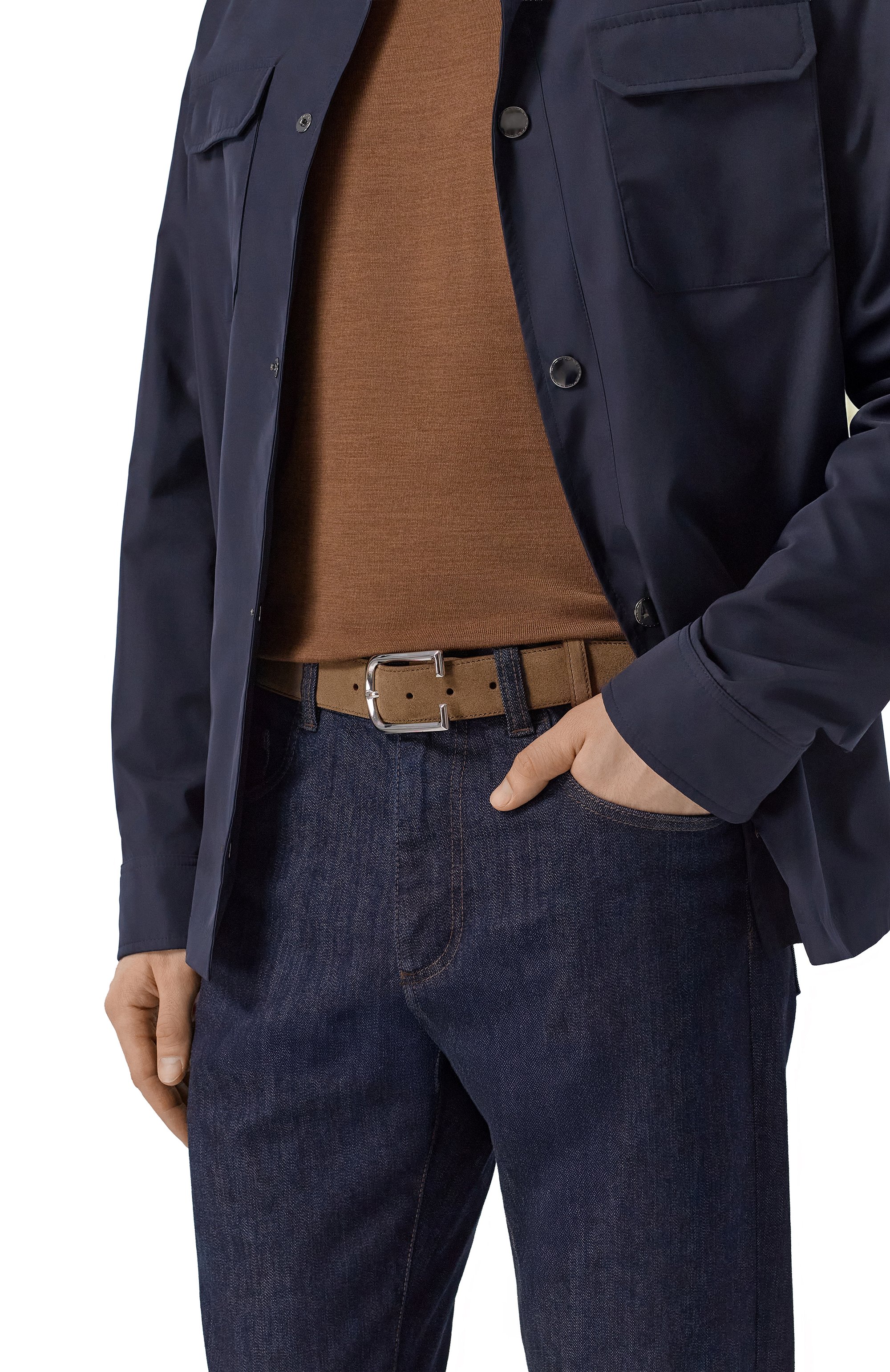 Замшевый ремень CORNELIANI, арт. 27V300/2720822, фото 2