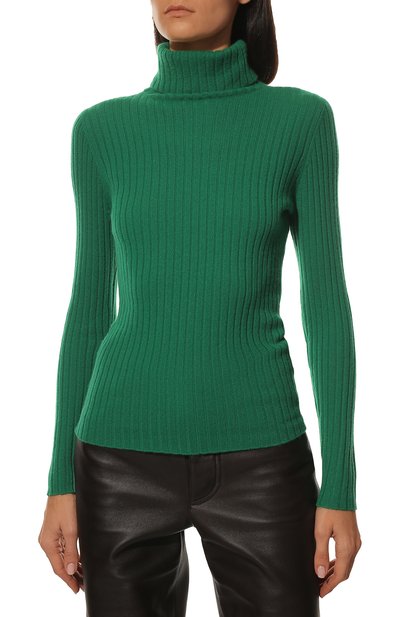 Кашемировый свитер ALLUDE зеленого цвета по цене 51400 руб., арт. 225/11141, фото 3 Кашемировый свитер ALLUDE, арт. 225/11141, фото 3