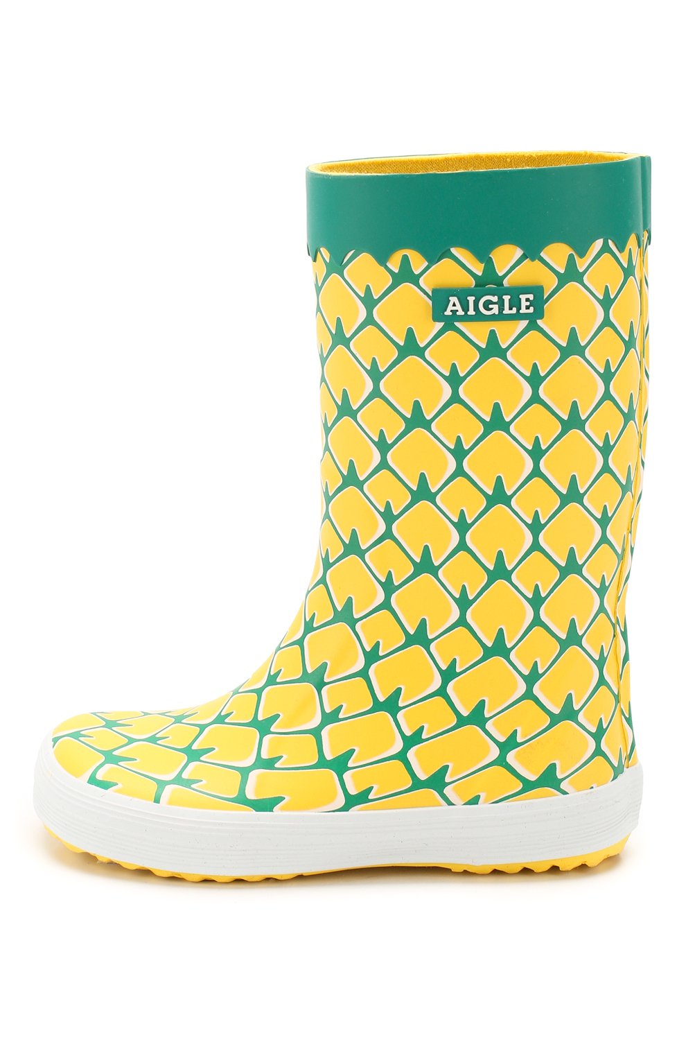 Сапоги резиновые AIGLE желтого цвета по цене 5625 руб., арт. 382662/L0LLY P0P FUN, фото 2 Сапоги резиновые AIGLE, арт. 382662/L0LLY P0P FUN, фото 2