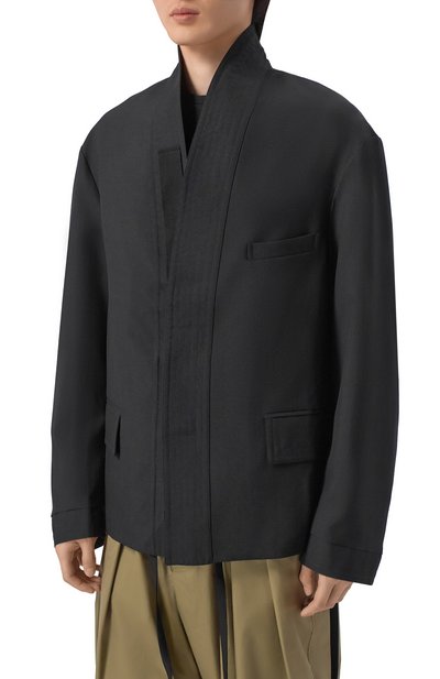 Шерстяной пиджак MORDECAI черного цвета по цене 141500 руб., арт. 26E96MRU33N, фото 3 Шерстяной пиджак MORDECAI, арт. 26E96MRU33N, фото 3