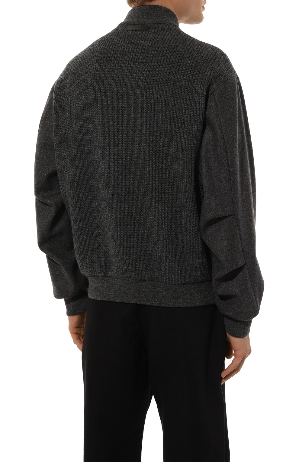 Шерстяной бомбер HEVO темно-серого цвета по цене 94600 руб., арт. CASTR0 KT 190/G754, фото 4 Шерстяной бомбер HEVO, арт. CASTR0 KT 190/G754, фото 4