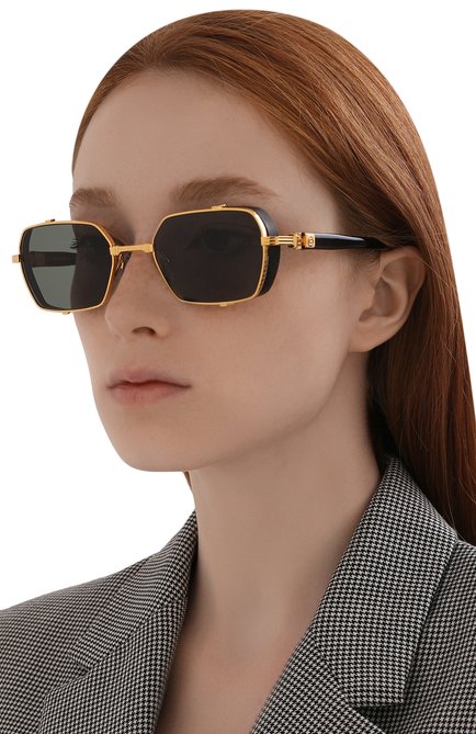 Женские солнцезащитные очки BALMAIN черного цвета, арт. BPS-117A | Фото 2 (Тип очков: С/з; Региональные ограничения белый список (Axapta Mercury): RU)