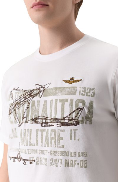 Хлопковая футболка AERONAUTICA MILITARE, арт. TS2535UJ00641, фото 5