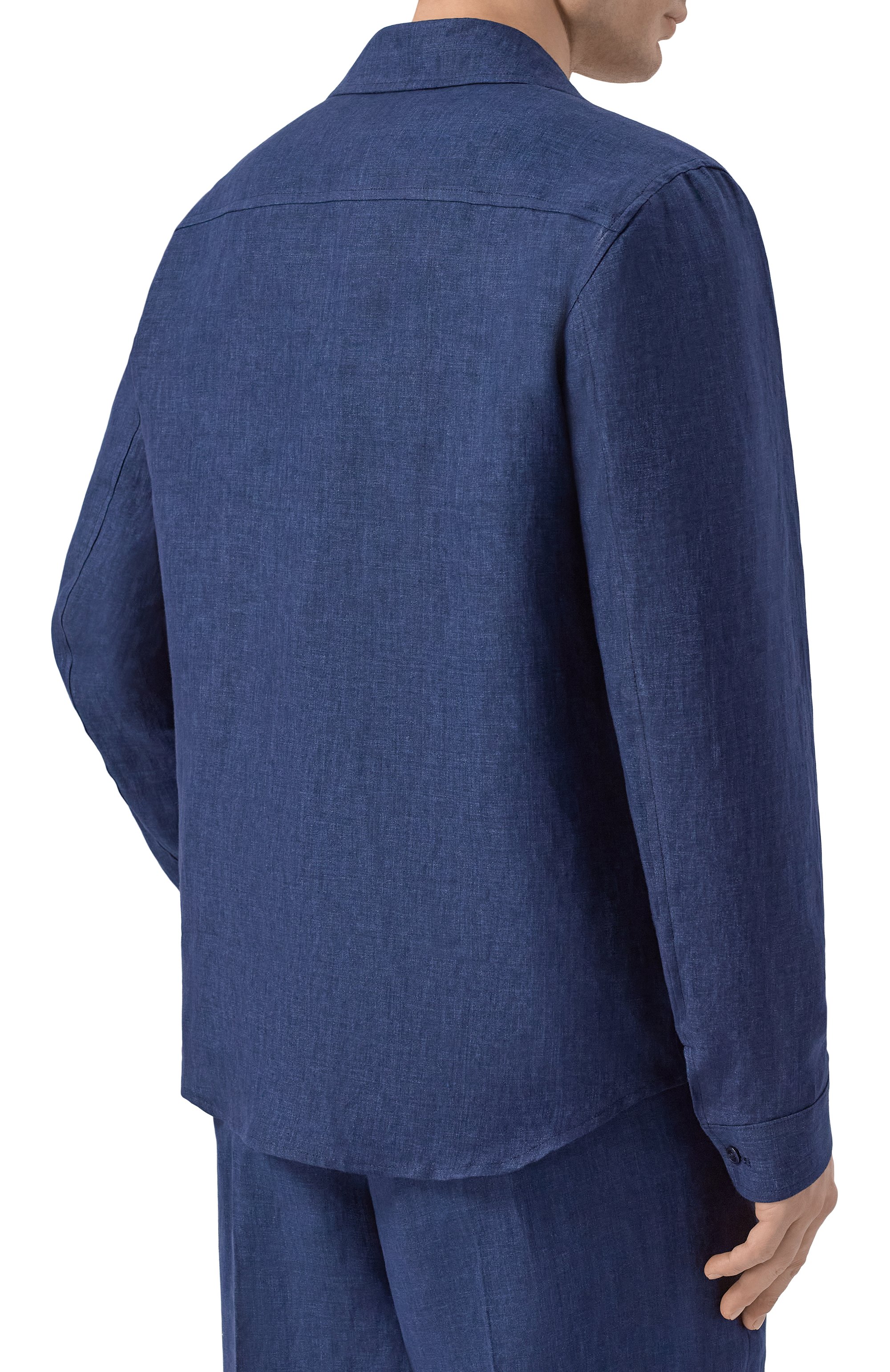 Льняная рубашка ANDREA CAMPAGNA, арт. J0HNAC/300118, фото 4