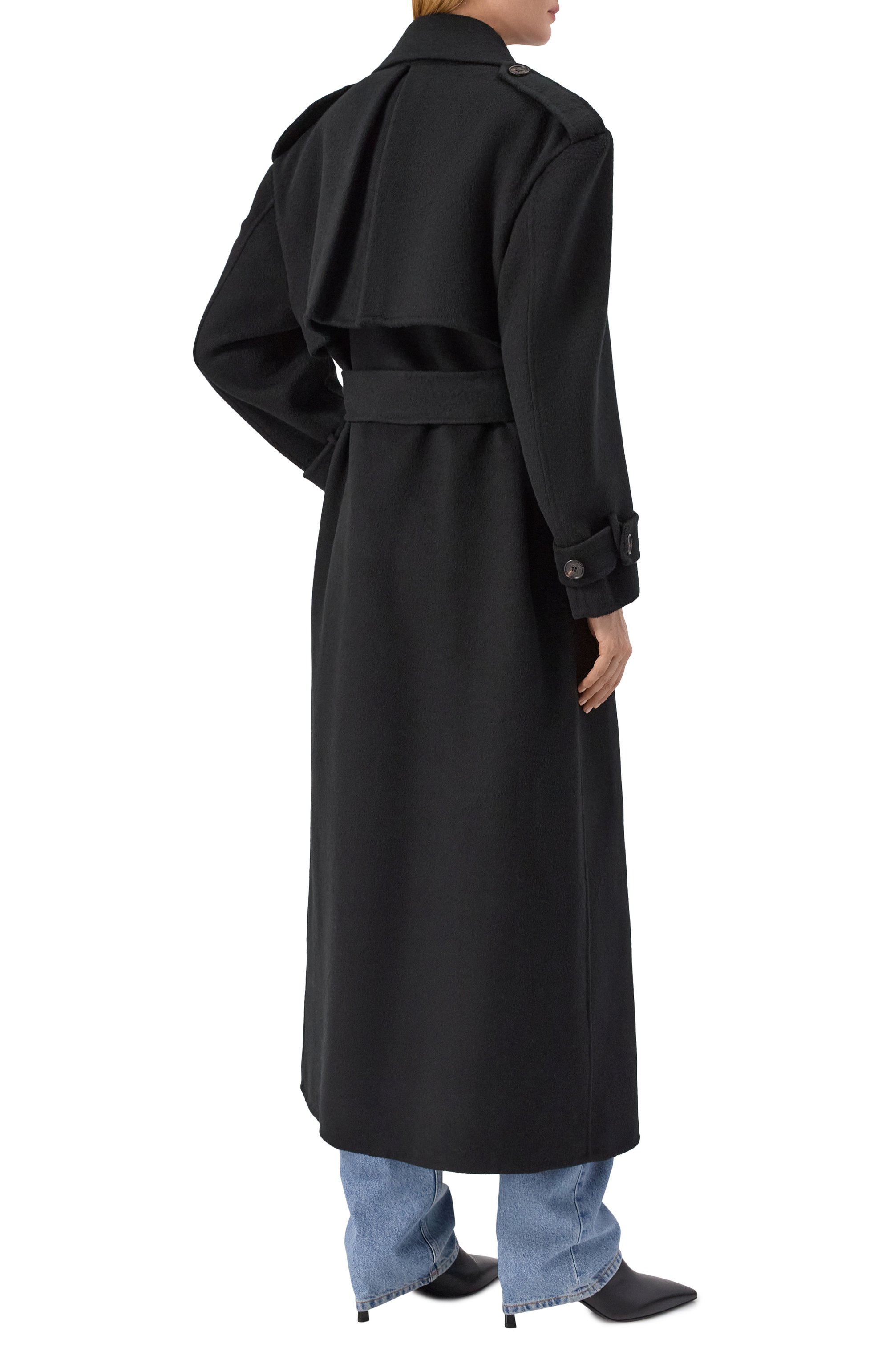 Шерстяной тренч GIUSEPPE DI MORABITO, арт. 05FWC0050U 05363, фото 4