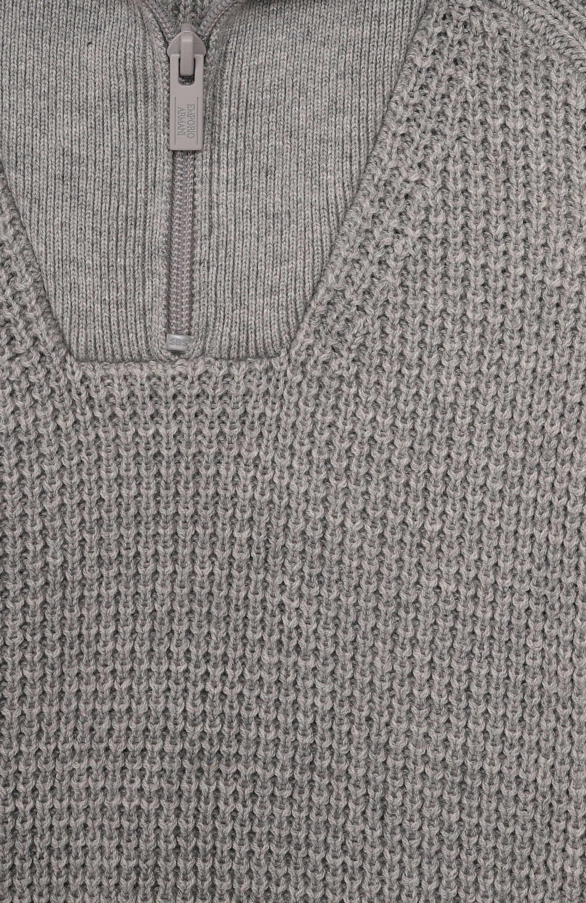 Свитер из хлопка и шерсти EMPORIO ARMANI, арт. EB000650/AF17342, фото 3