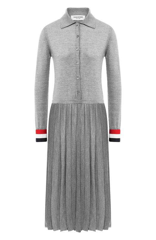 

Шерстяное платье Thom Browne, Серый