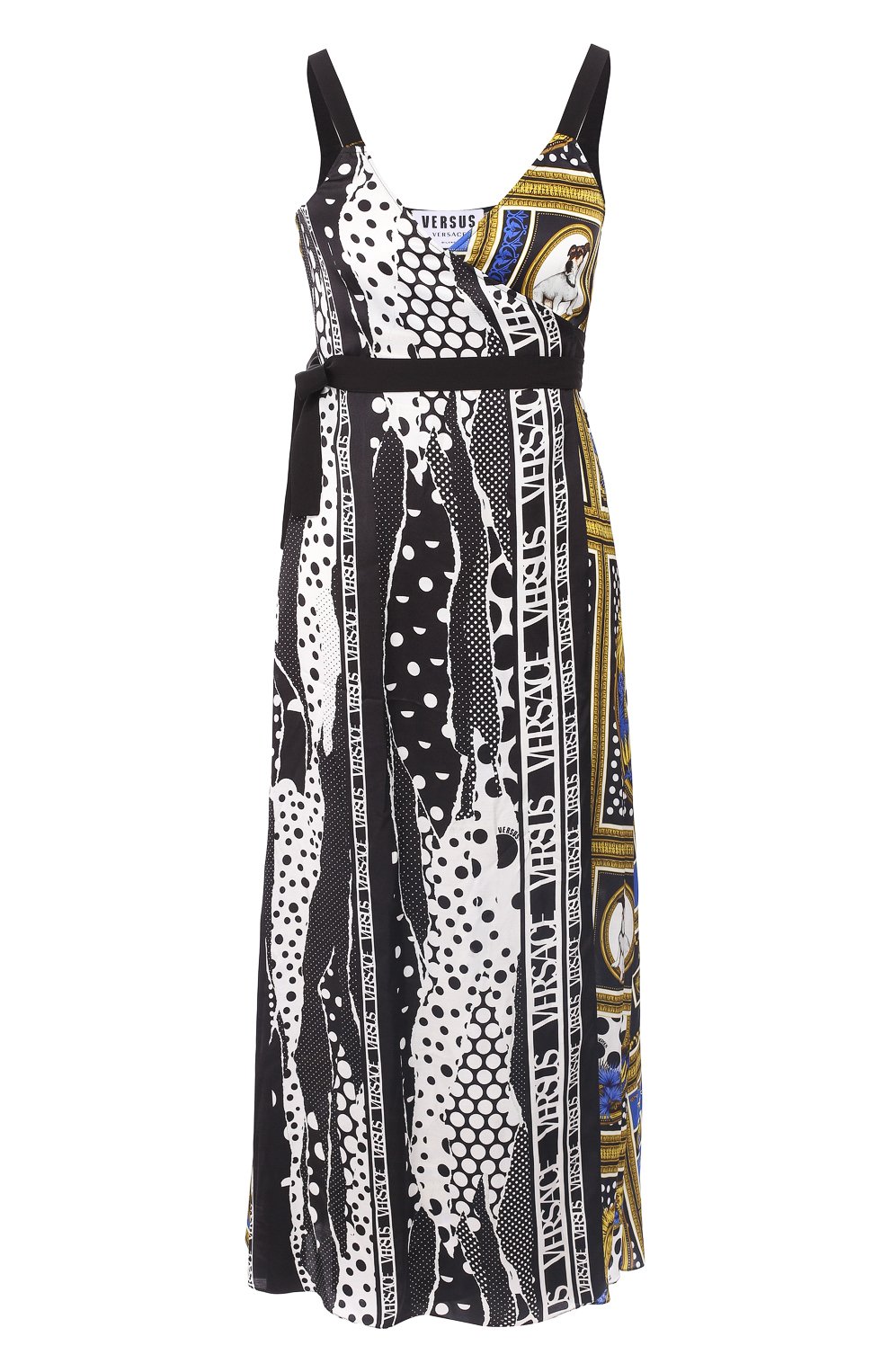 Платье с принтом VERSUS VERSACE разноцветного цвета по цене 59950 руб., арт. BD01135/BT10932, фото 1 Платье с принтом VERSUS VERSACE, арт. BD01135/BT10932, фото 1