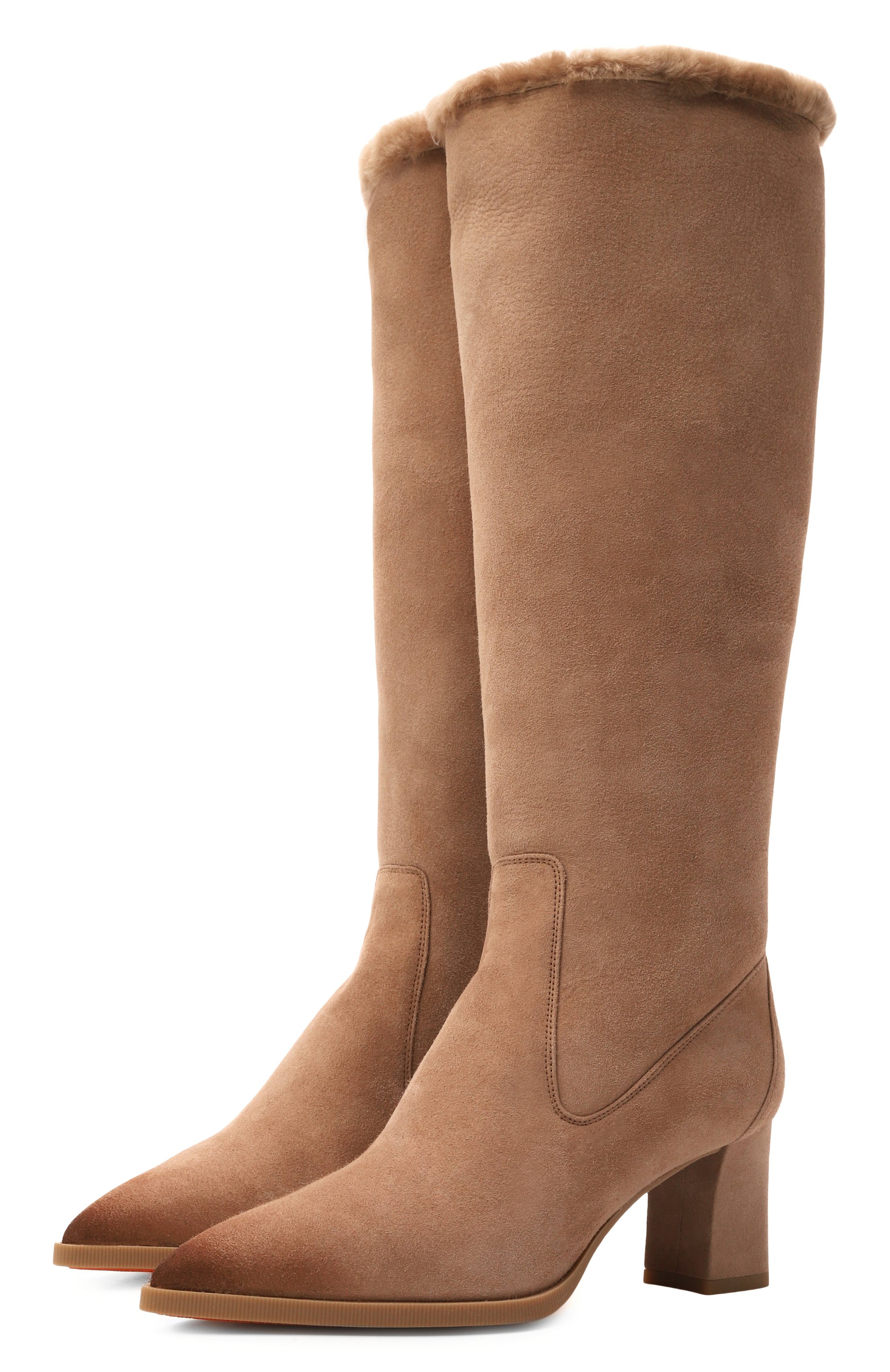 Замшевые сапоги SANTONI, арт. WSEG71937PC4AHGI, фото 1