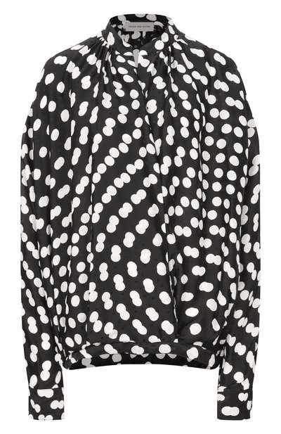 Женская блузка из вискозы и шелка DRIES VAN NOTEN, арт. 010744-3114