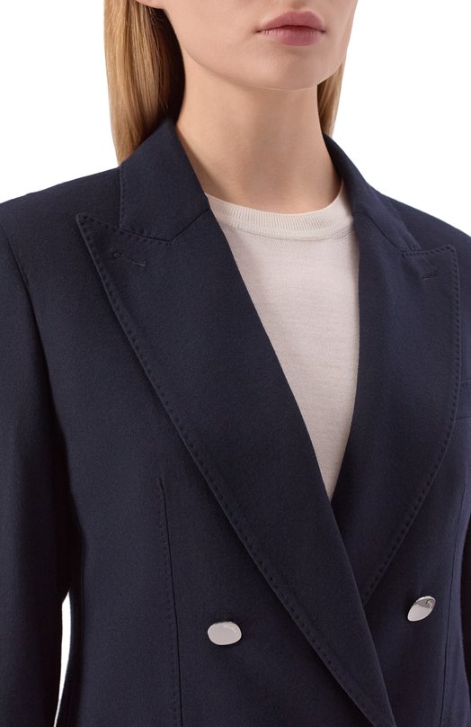 Шерстяной жакет Max Mara ST0P Синий  ST0P Фото 5