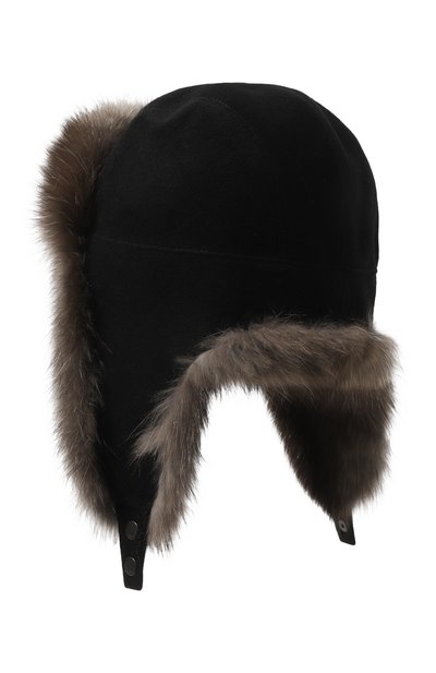 Шерстяная шапка-ушанка с мехом соболя VICTORIA KUSENKOVA, арт. 099103304153, фото 3