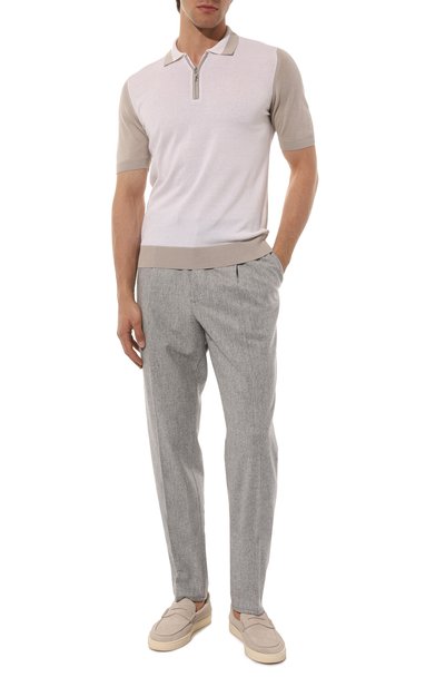 Поло из хлопка и шелка ANDREA CAMPAGNA, арт. SU23-93271SR-FL03, фото 2