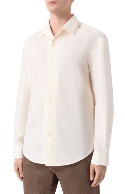 Рубашка из хлопка и шерсти 12 STOREEZ, арт. 135616, фото 3