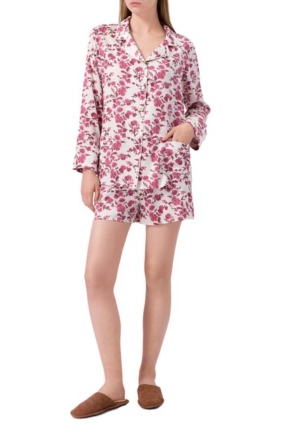 Шелковая рубашка PRIMROSE розового цвета по цене 25900 руб., арт. 8W.500R.RS001, фото 2 Шелковая рубашка PRIMROSE, арт. 8W.500R.RS001, фото 2