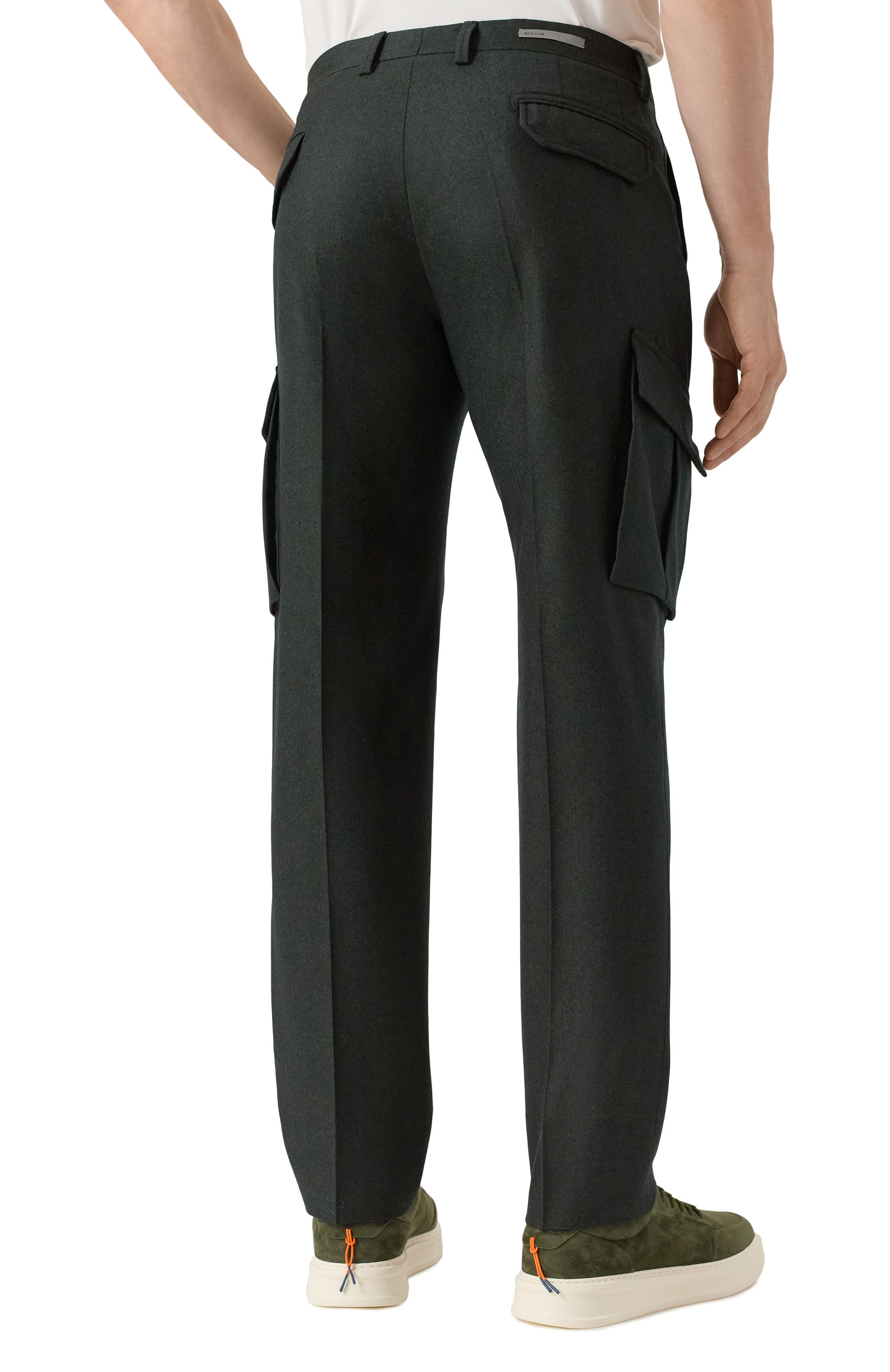 Шерстяные брюки-карго CORNELIANI, арт. 264L02-2618111, фото 4