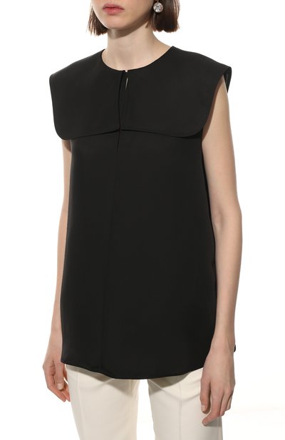 Топ из вискозы и шелка JIL SANDER, арт. JSPU560606-WU391900, фото 3
