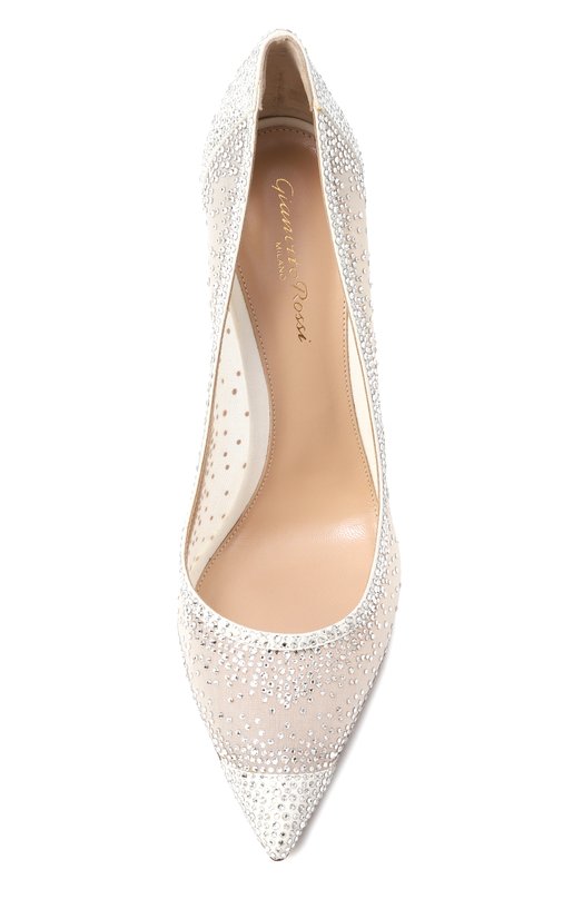 Текстильные туфли Rania 105 Gianvito Rossi G20130.15RIC.C0Z0F0F Белый  G20130.15RIC.C0Z0F0F Фото 6