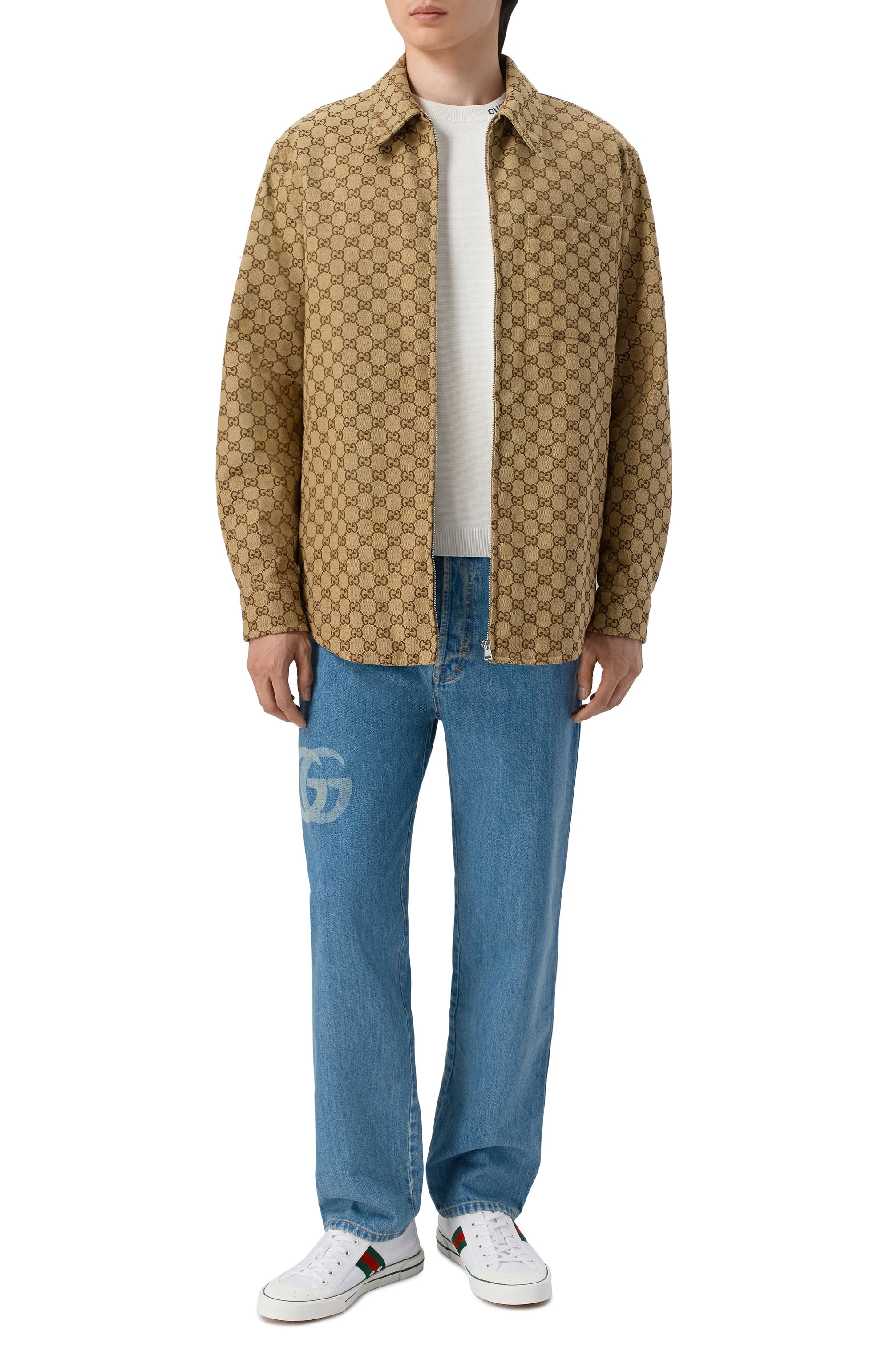 Хлопковая куртка-рубашка GUCCI, арт. 794808/ZAF4S, фото 2